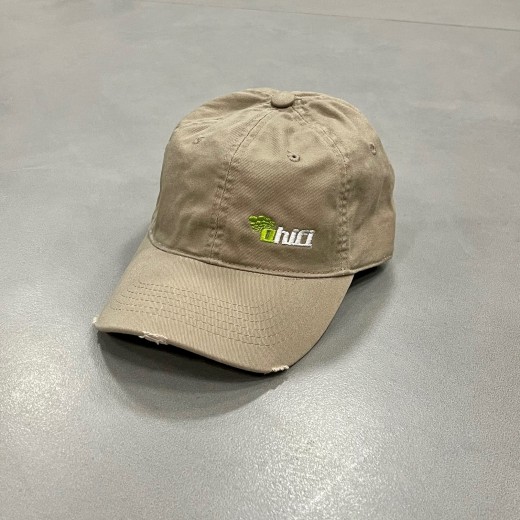 Damaged cap with small Ahifi logo (khaki)