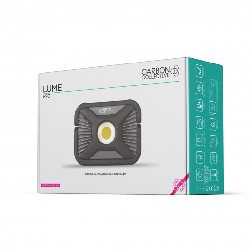Light Carbon Collective Rechargeable Heavy Duty Spot Light - LUME Pro