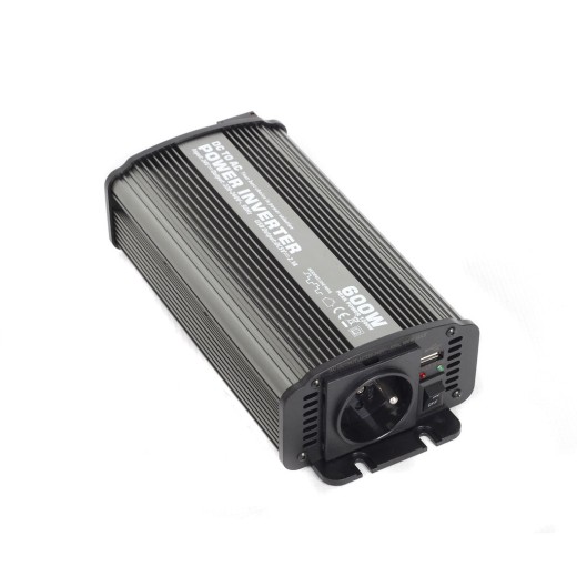 Voltage converter from 12V to 230V, USB, 600W - CAR600