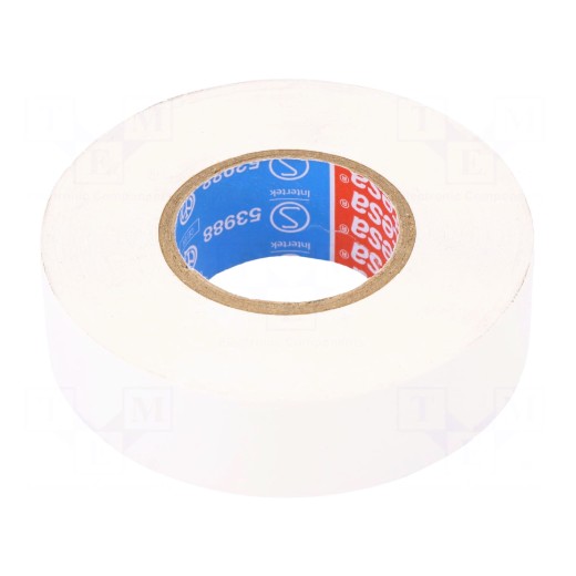 Insulating tape Tesa 53988 PVC 19/25 white