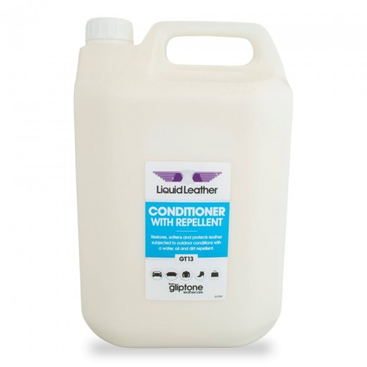Skin nourishment with sealant Gliptone Liquid Leather GT13 Conditioner With Repellent (5000 ml)
