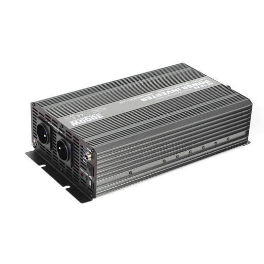 Voltage converter from 24V to 230V + USB, 3000W - CAR3000-24V