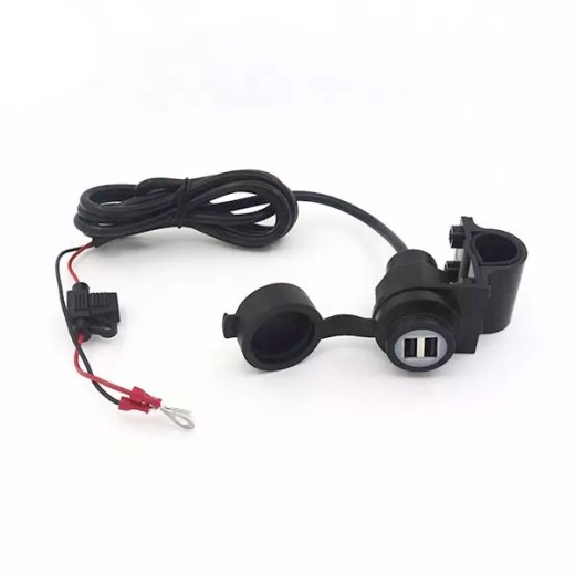 Charger USB-A 2x with cover for motorcycles MY1118