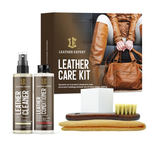A small set of leather car cosmetics Leather Expert - Leather Handbag Care Kit