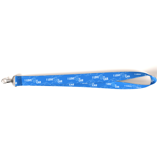 Gyeon Lanyard Blue Neck Keychain