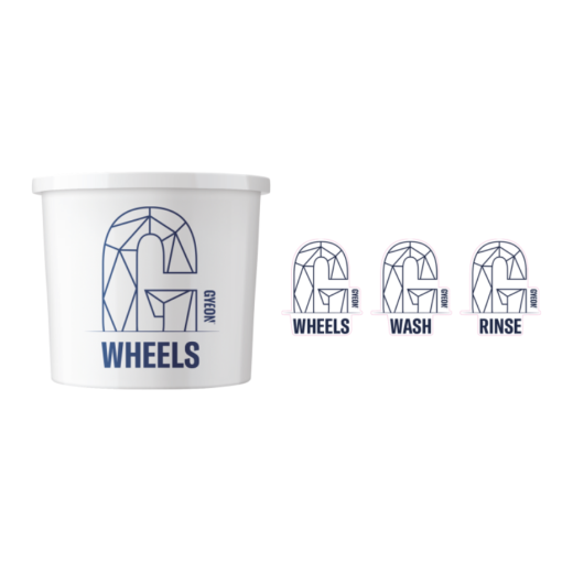Set of Gyeon Wash Bucket Stickers (3 pcs)
