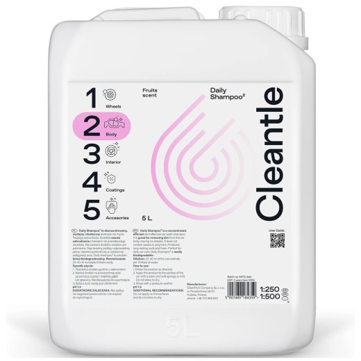Car shampoo Cleantle Daily Shampoo2 (5 l)