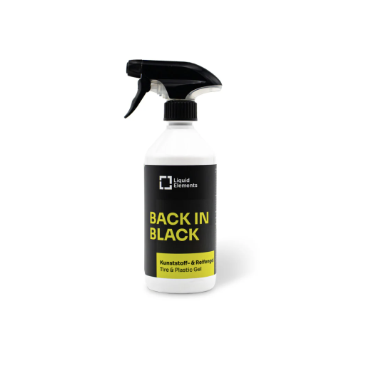 Glossy gel for tires Liquid Elements Tire & plastic gel "BACK IN BLACK" (500 ml)