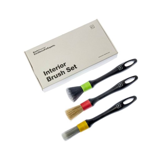 A set of detailing brushes for the interior Koch Chemie Interior Brush Set