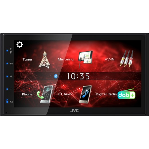 2DIN car radio without CD drive JVC KW-M27DBT
