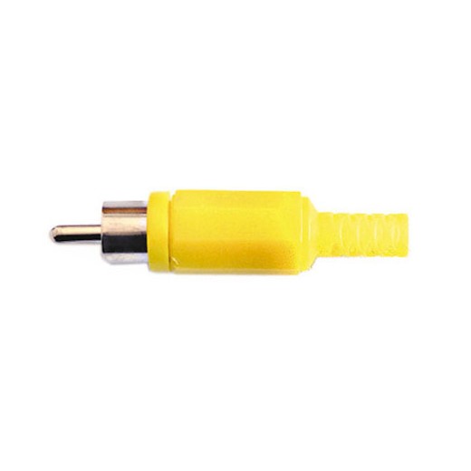 cinch male plastic yellow