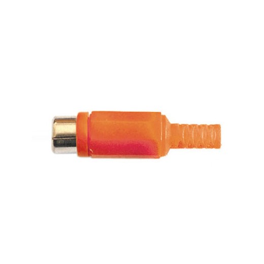 cinch female plastic red