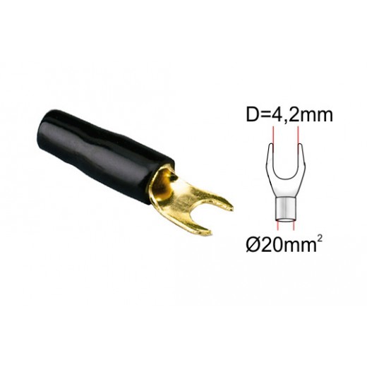 Cable fork ACV 30.4420-02 (1 pc) black
