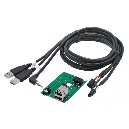 2x USB + JACK connector Subaru