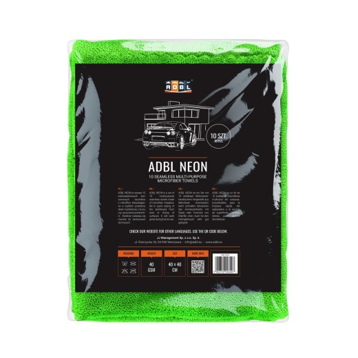ADBL Neon Microfiber Cloths