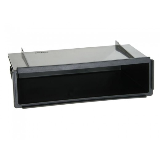 Universal compartment for 2DIN car radio adapters