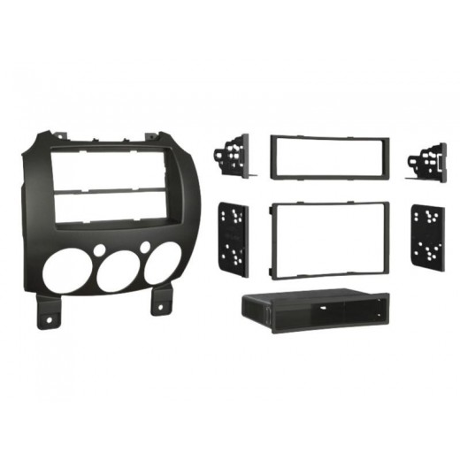 Car radio reduction frame for Mazda 2