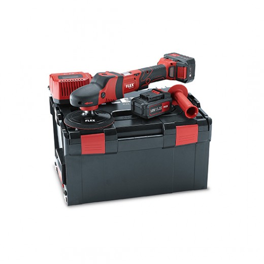 Accu-rotary polisher in a set FLEX PE 150 18.0-EC/5.0 Set