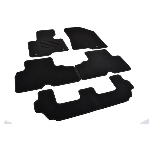 Rigum textile car mats for Kia Carens 7 seats. (2013 -)
