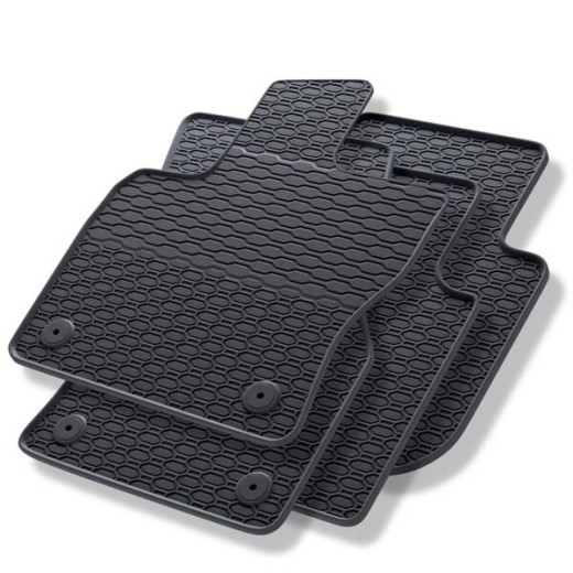 Geyer & Hosaja rubber car mats for Seat Tarraco (2018 ->) / Skoda Kodiaq 1 (2017 - 2023) / Volkswagen Tiguan Allspace (2017 - 2021)