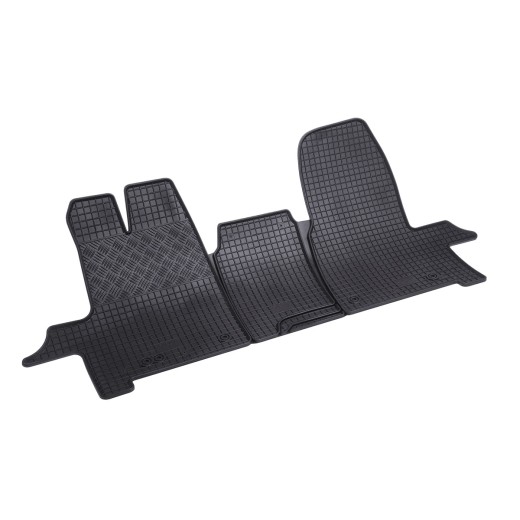 Rigum rubber car mats for Ford Transit Custom 2 seats. (2012 -), Tourneo 2 places. (2012 -), Transit 3 seats. (2014 -)