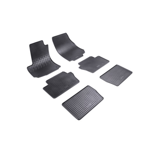 Rigum rubber car mats for Opel Zafira B 7 seats. (2005 -)