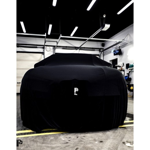 Car cover Poka Premium Equipment Premium quality car cover black with welt - Hatchback / Sedan
