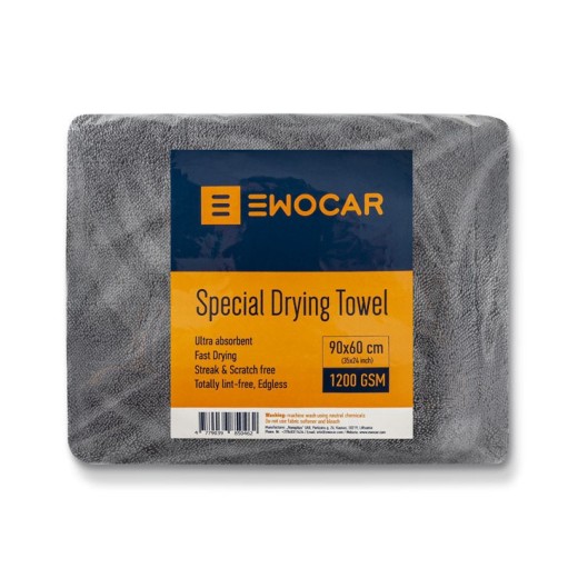 Ewocar Special Drying Towel 60 x 90 cm - Grey