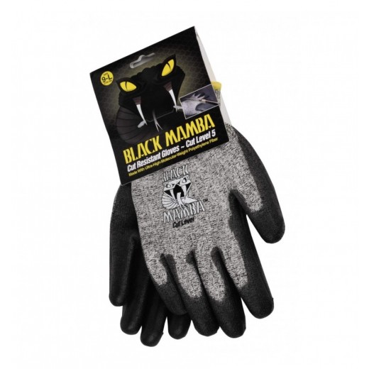 Gloves against cutting hands Black Mamba Cut Resistant XL