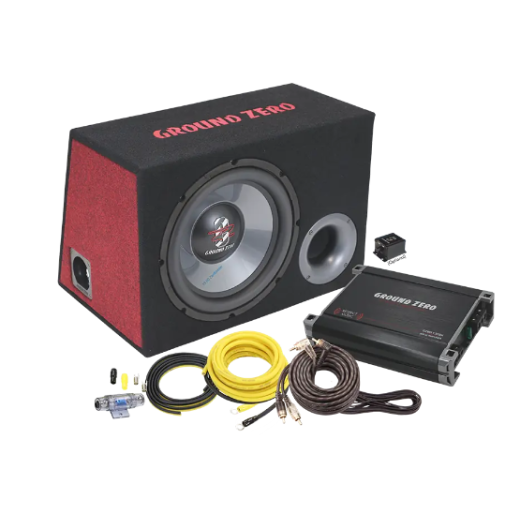 Set Ground Zero GZ BASS KIT 12.300X-II incl. Cable