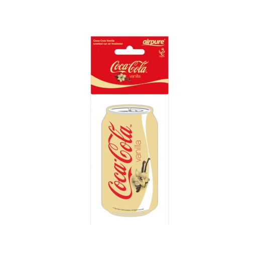 Airpure Coca-Cola air freshener hanging scent, Coca Cola Vanilla scent - can