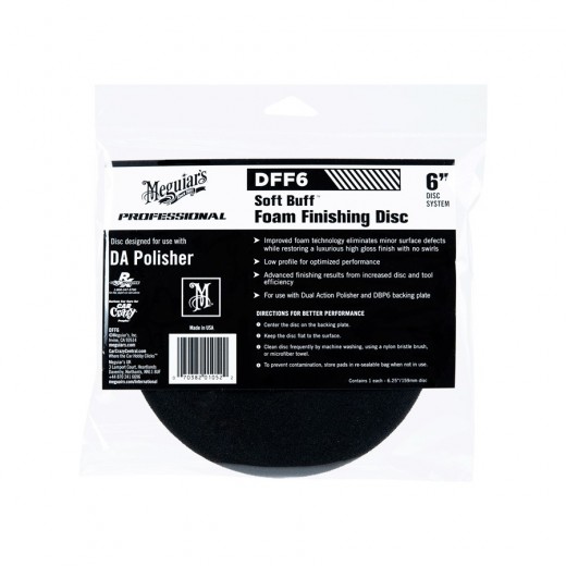 Meguiar's Soft Buff Foam Finishing Disc 6"