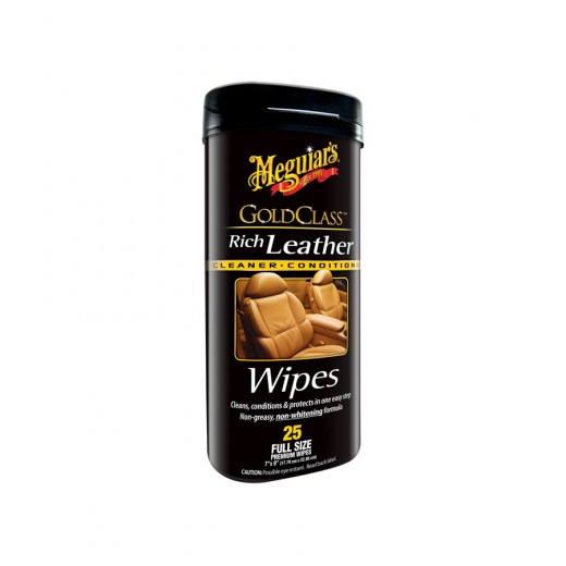Meguiar's Gold Class Rich Leather Wipes (25 pcs)