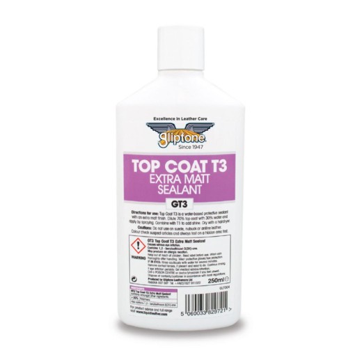Gliptone Liquid Leather GT3 Top Coat T3 Matt Sealant (250 ml)