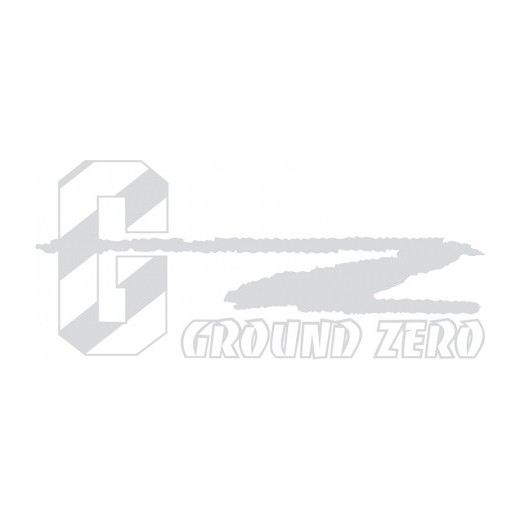 Ground Zero Sticker Silver GZ (820 mm x 120 mm)