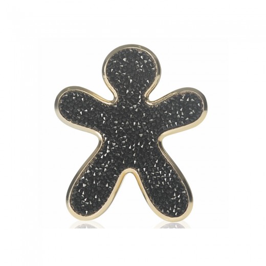 Car fragrance with golden edges Mr&Mrs Fragrance Niki Black Crystal - After Midnight