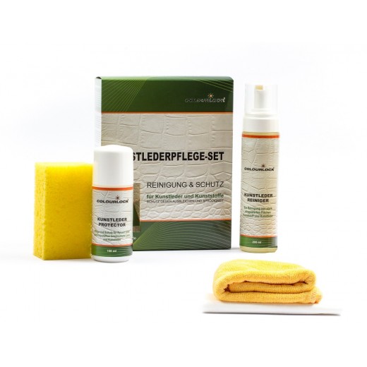 Colourlock Kunstleder Pflegeset leather cleaning and treatment set