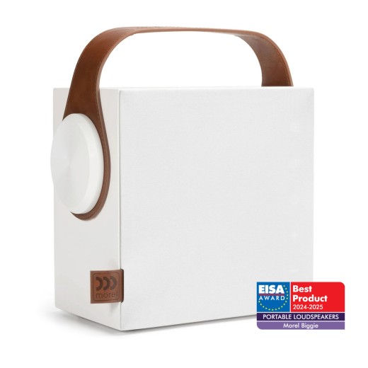 Morel Biggie Minimal White Portable Speaker