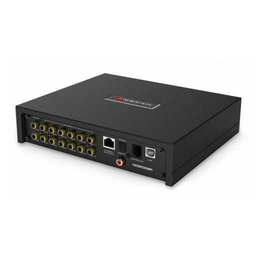 Amplifier with Nakamichi NDSR350A DSP processor
