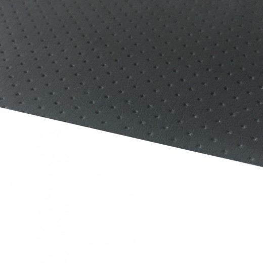 Dark gray perforated artificial leather SGM Leather Dark Gray Perforated
