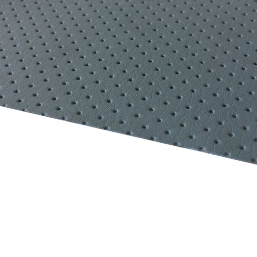 Light gray perforated artificial leather SGM Leather Light Gray Perforated