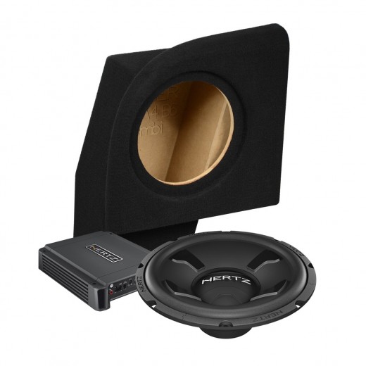 Subwoofer set in OEM enclosure and amplifier for Audi A4 B6 Avant No. 1