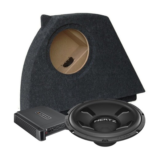 Subwoofer set in OEM enclosure and amplifier for Ford Focus I No. 1