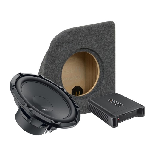 Subwoofer set in OEM enclosure and amplifier for Škoda Octavia III No. 2