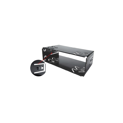 Sheet metal frame of the Panasonic car radio