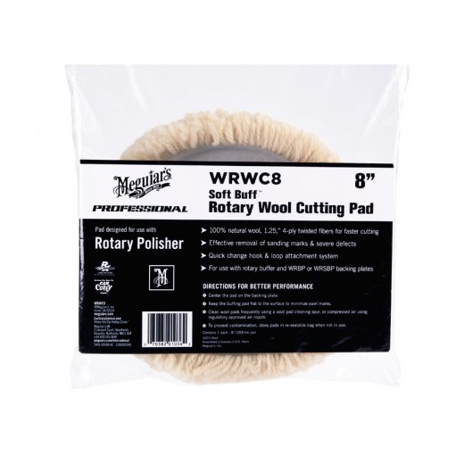 Meguiar's Soft Buff Rotary Wool Pad Polishing Wheel