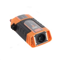 Voltage converter from 12V to 230V, USB, 600W, display - CAR600-D