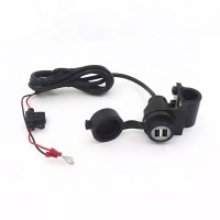 Charger USB-A 2x with cover for motorcycles MY1118