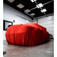 Car cover Poka Premium Equipment Premium quality car cover red with welt - Combi / SUV