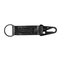 Leather pendant Carbon Collective Snap Hook Leather Key Chain - Black